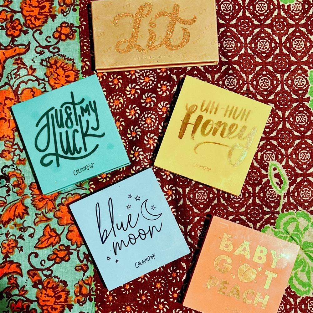 Colourpop and Morphe Palettes